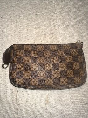 Louis Vuitton Damier Ebene MINI Pouchette Accessories *No Strap*